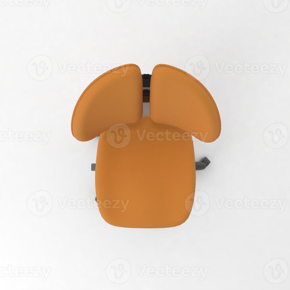 Office Chair 3D rendered realistic furniture top view photo