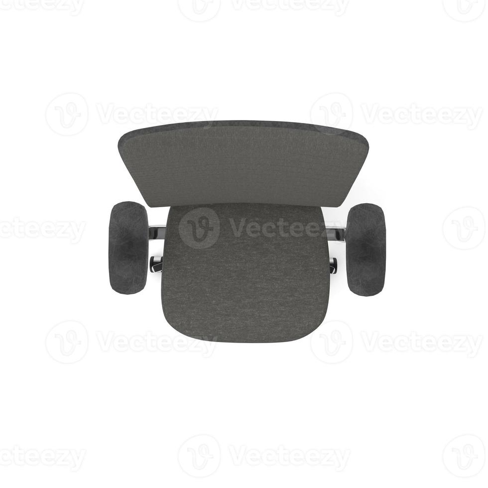 Office Chair 3D rendered realistic furniture top view photo