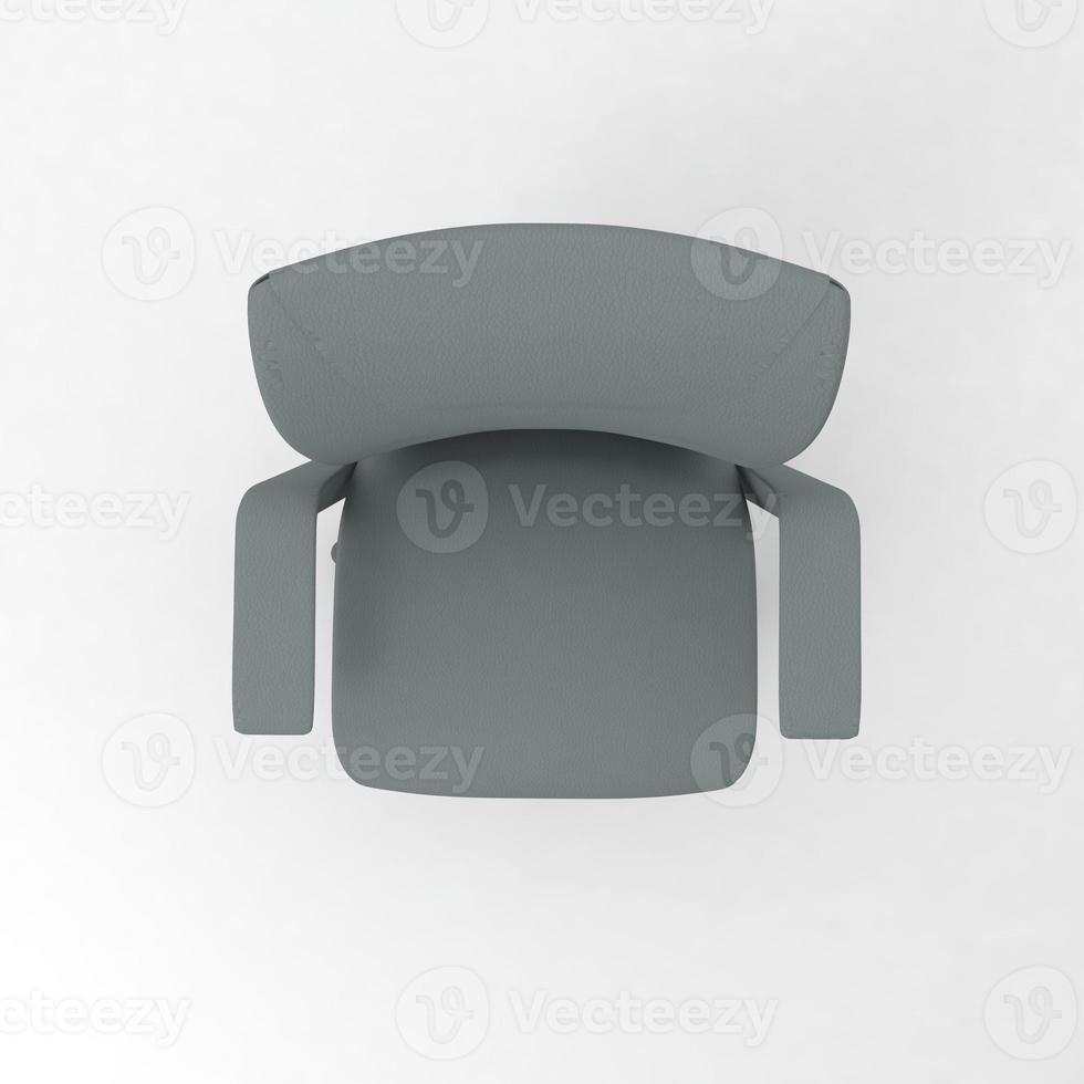 Office Chair 3D rendered realistic furniture top view photo