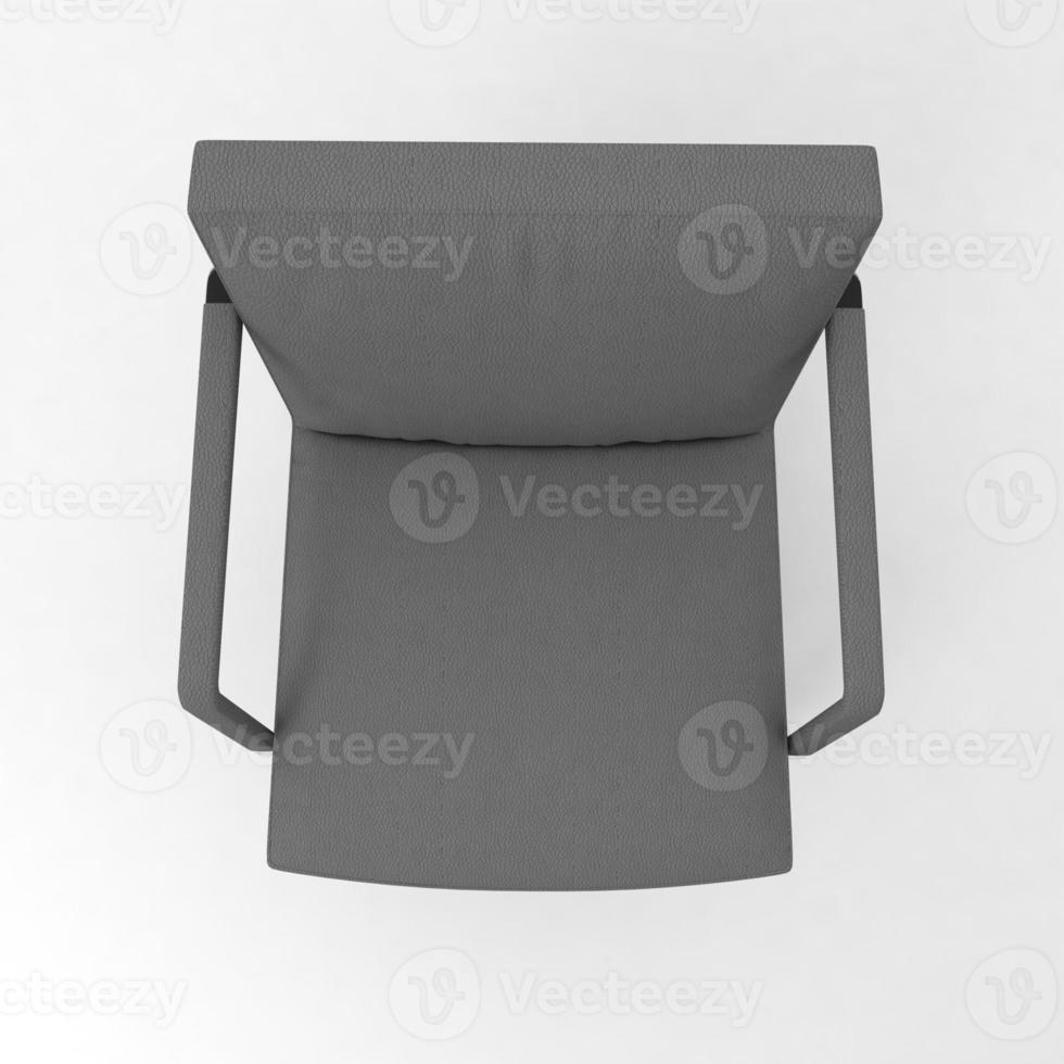 Office Chair 3D rendered realistic furniture top view photo