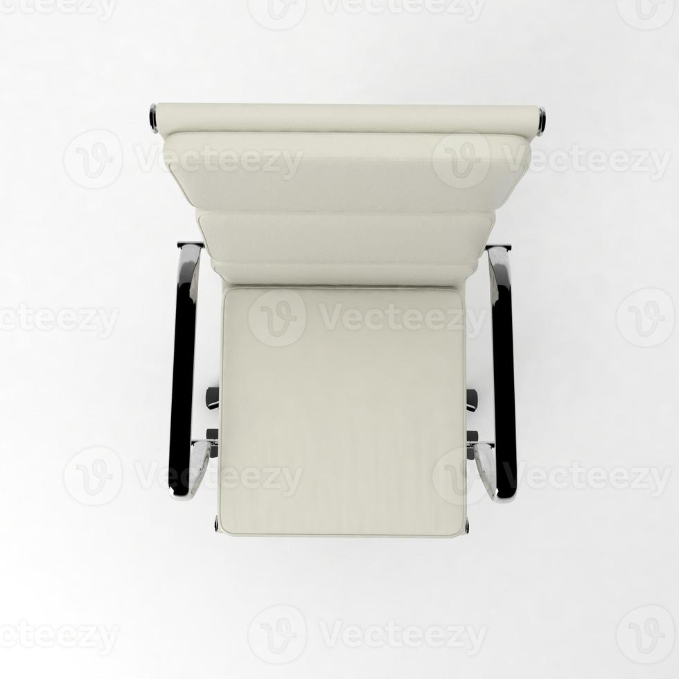 Office Chair 3D rendered realistic furniture top view photo
