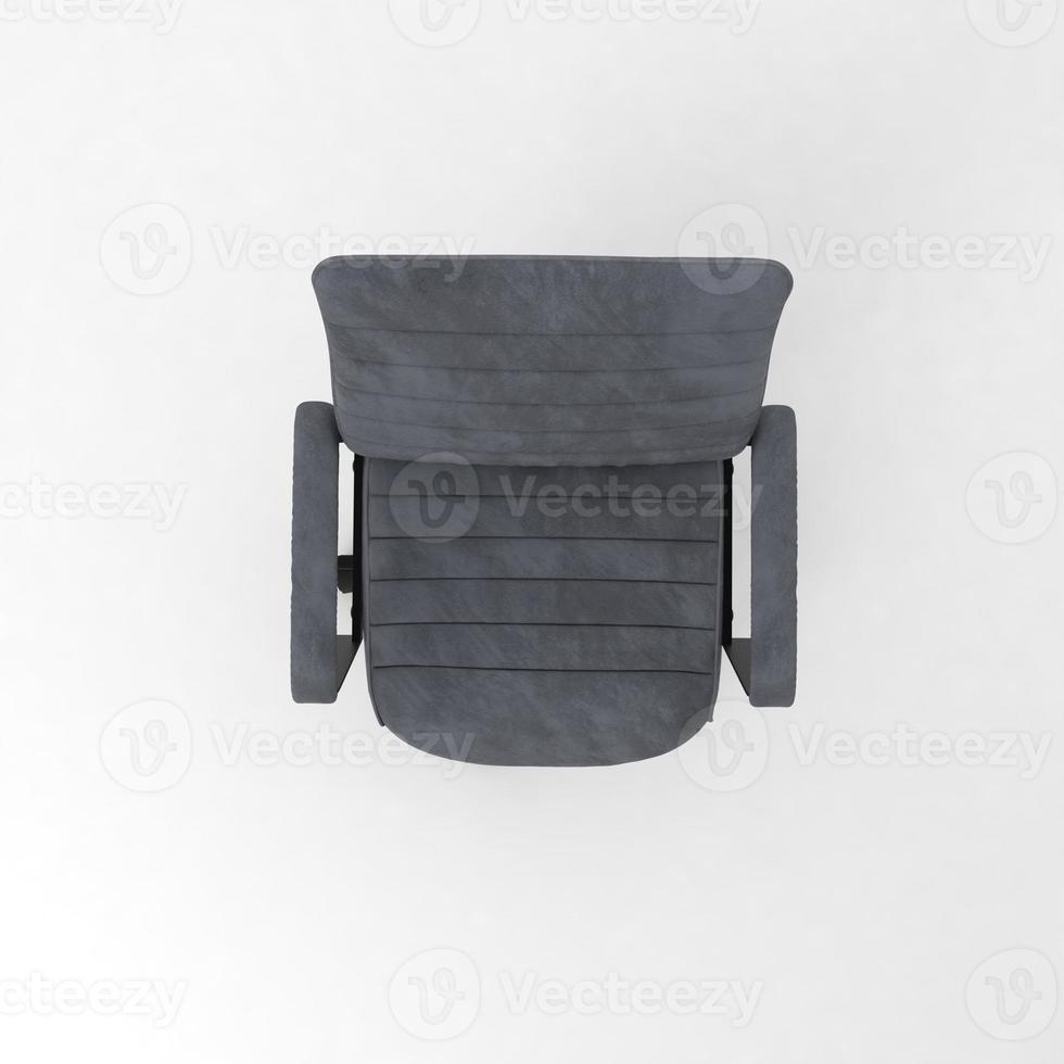 Office Chair 3D rendered realistic furniture top view photo