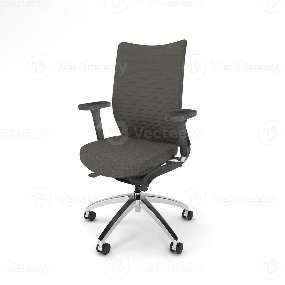 Office Chair 3D rendered realistic furniture side view photo