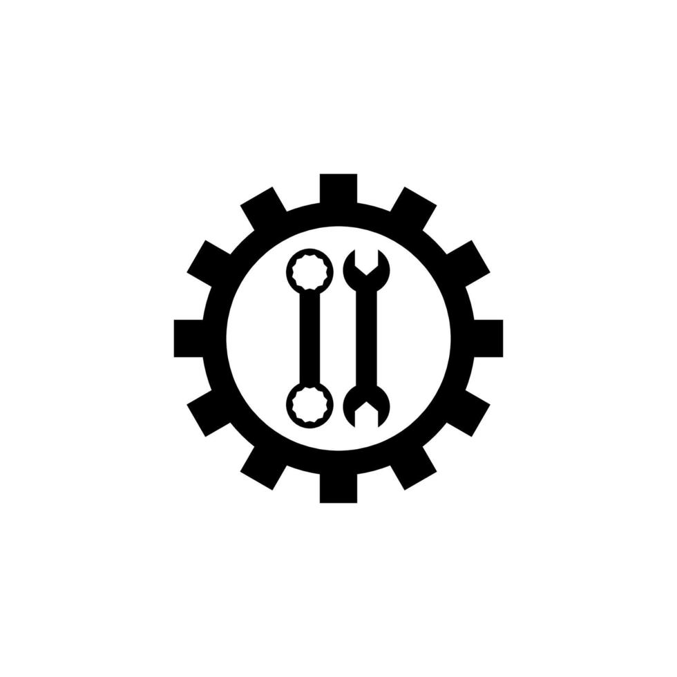 Mechanic Service Icon Design vector