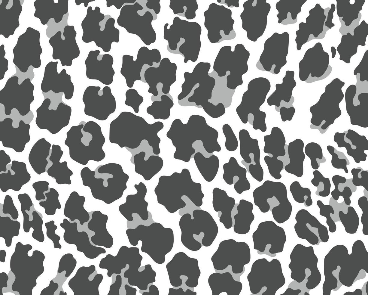 Vector gray leopard skin print pattern animal seamless for printing, cutting, stickers, web, cover, wall stickers, home decorate and more.