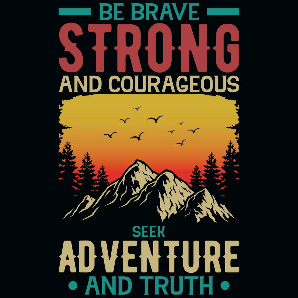 Mountain adventure graphics tshirt design vector