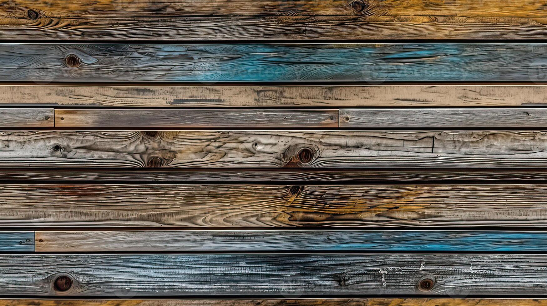 Shiplap natural wood texture background. Vintage painted wood panel wall textures. photo