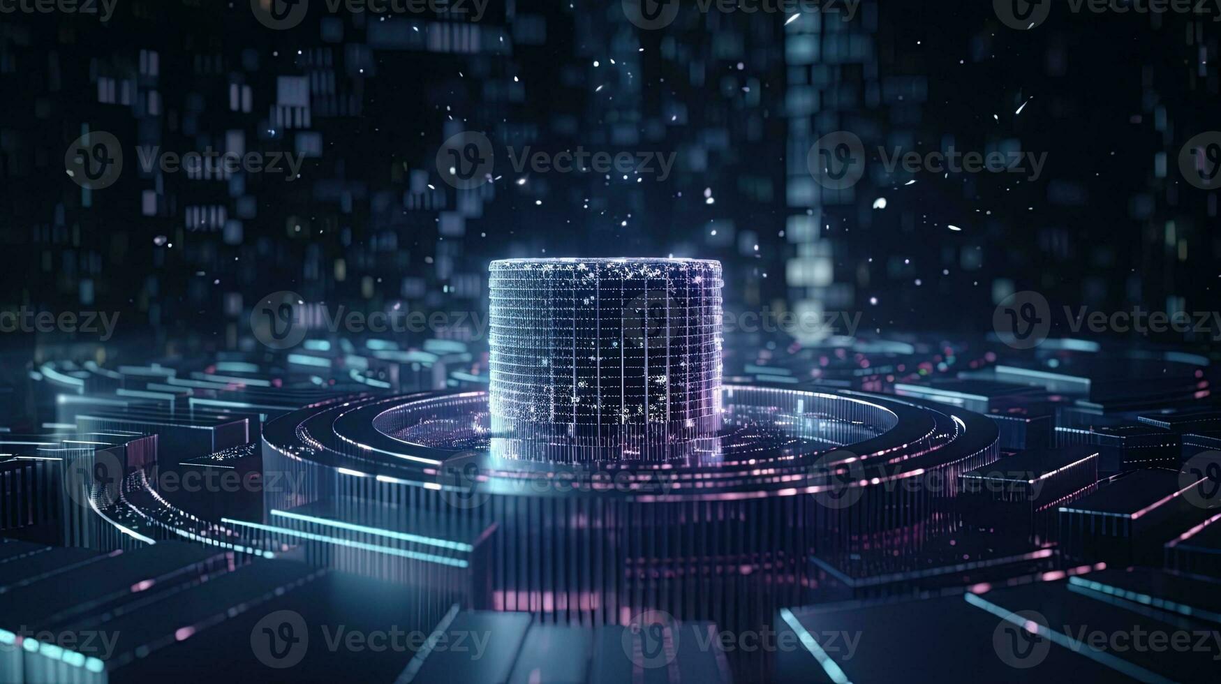 3d rendering of data storage concept. Computer generated abstract background,Digital data storage concept photo
