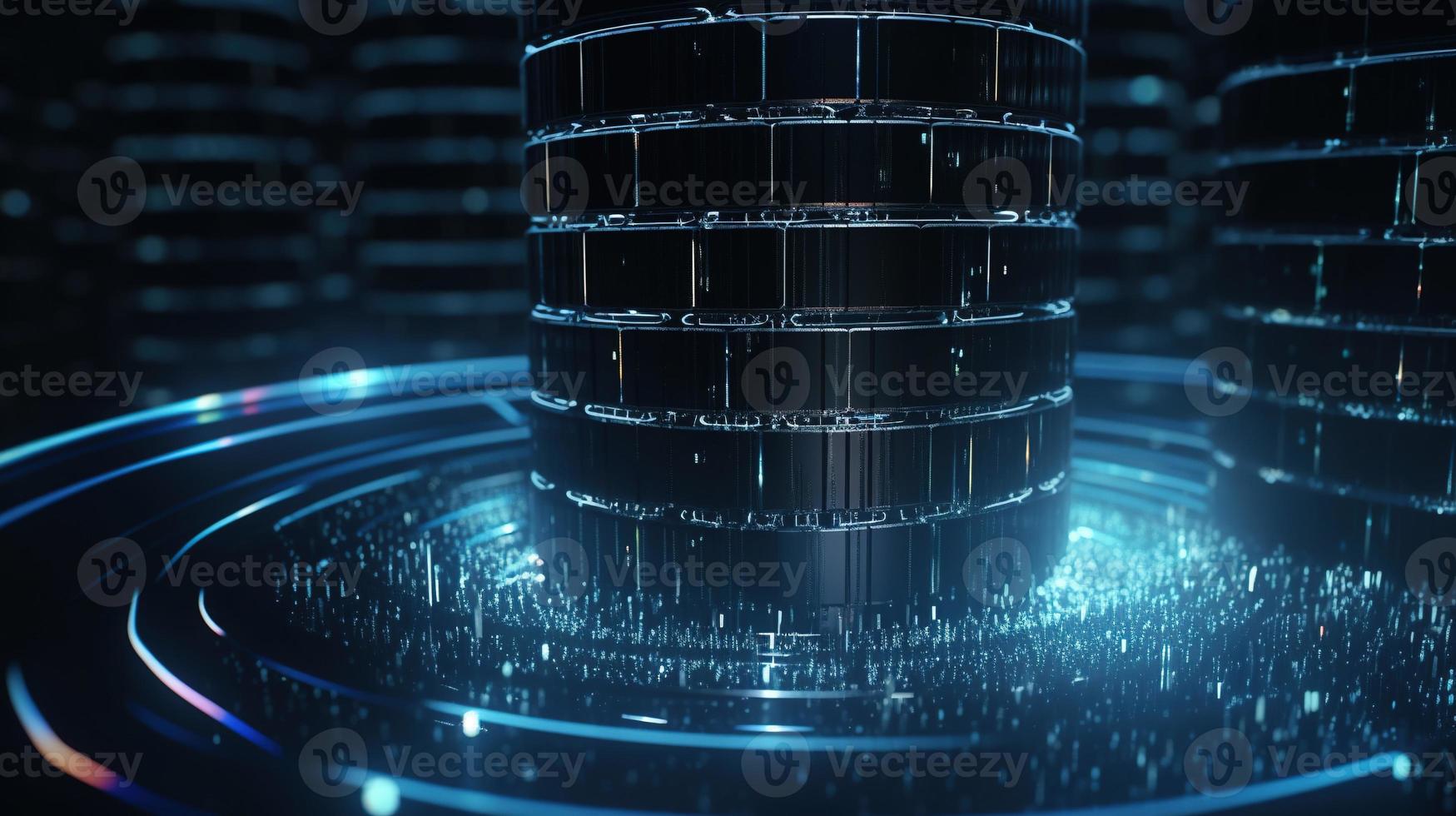 3d rendering of data storage concept. Computer generated abstract background,Digital data storage concept photo