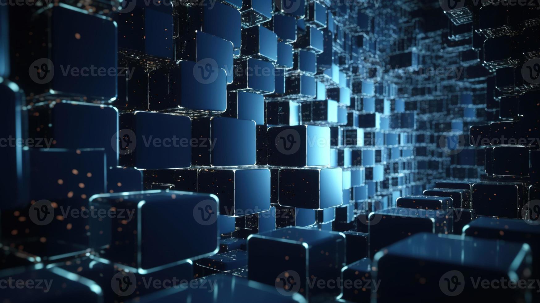 3d rendering of data storage concept. Computer generated abstract background,Digital data storage concept photo