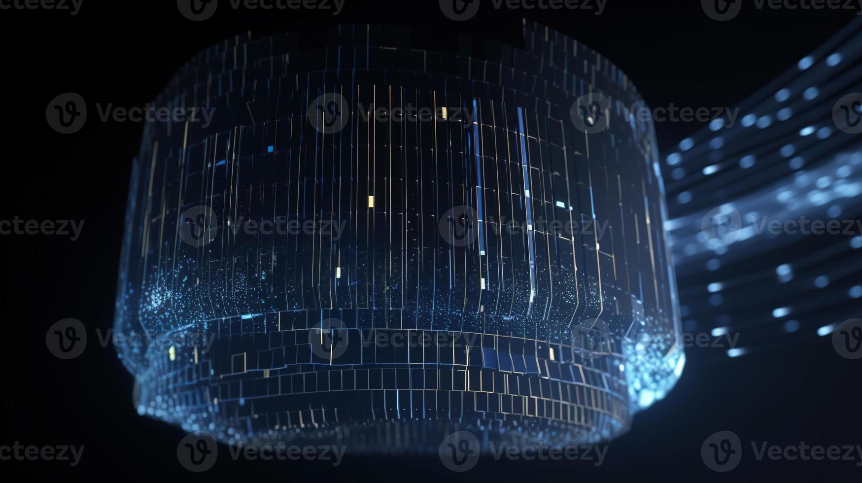 3d rendering of data storage concept. Computer generated abstract background,Digital data storage concept photo