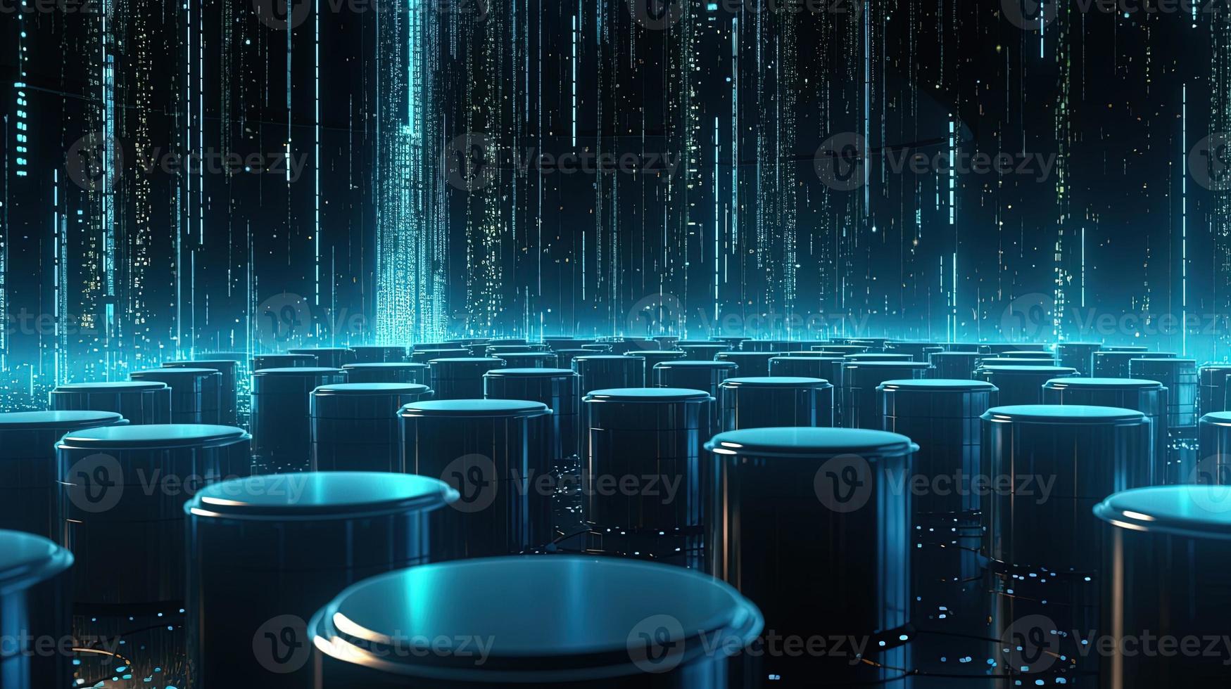 3d rendering of data storage concept. Computer generated abstract background,Digital data storage concept photo
