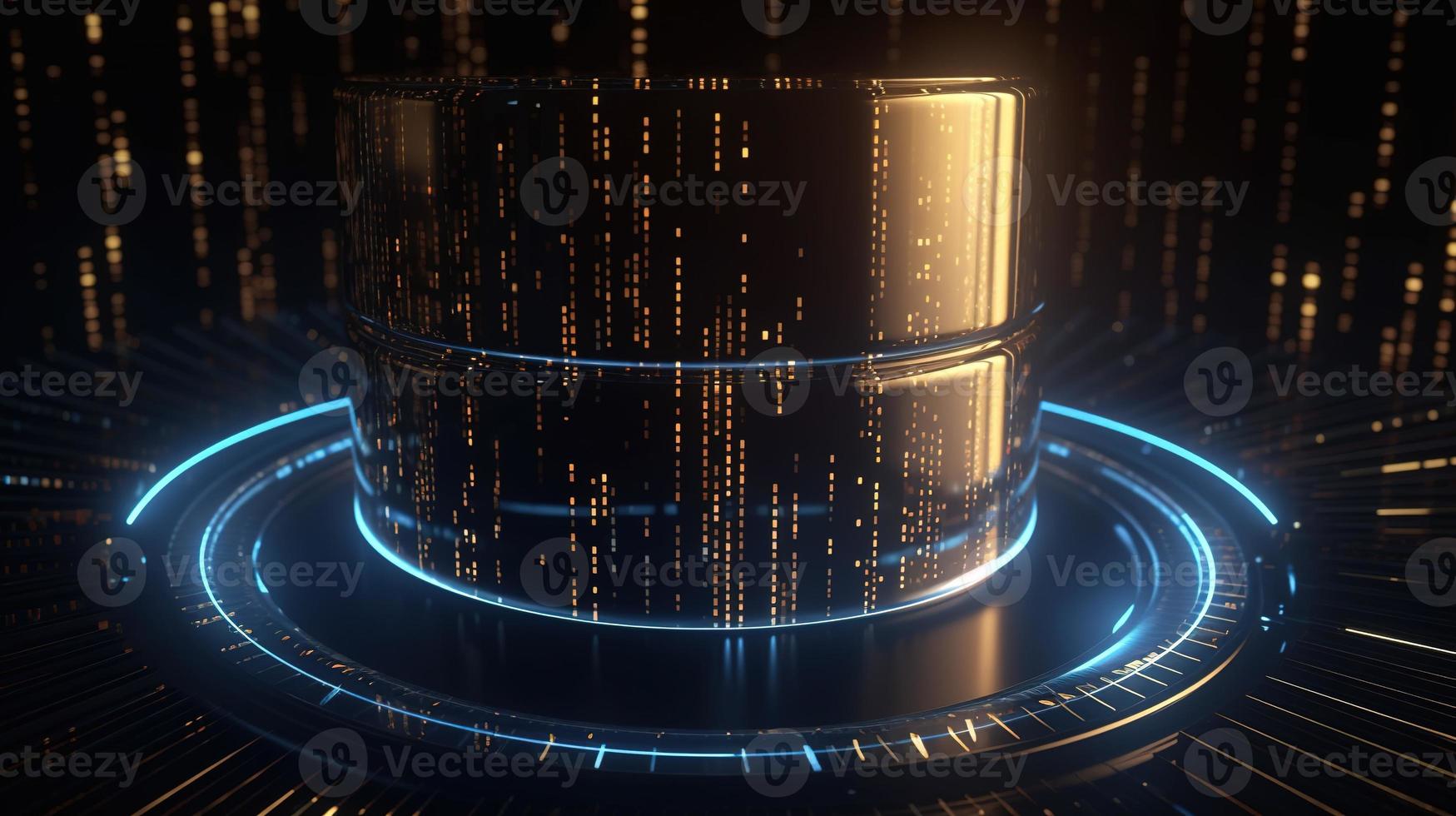 3d rendering of data storage concept. Computer generated abstract background,Digital data storage concept photo