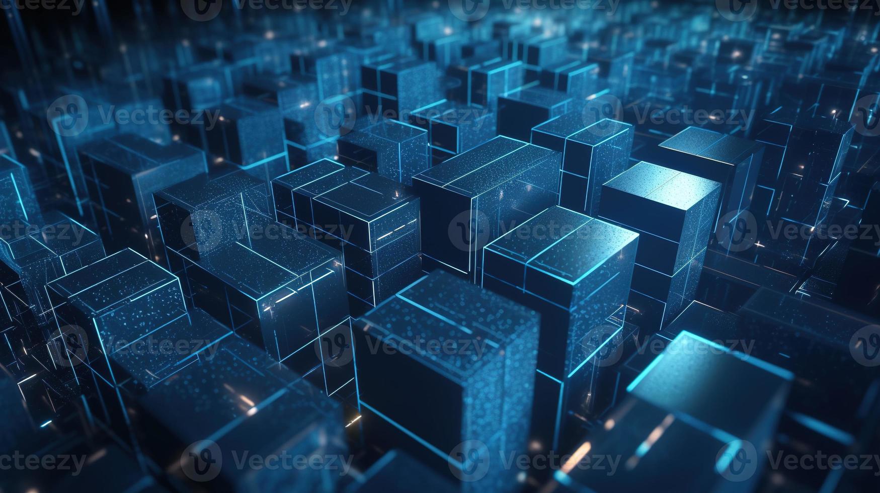 3d rendering of data storage concept. Computer generated abstract background,Digital data storage concept photo