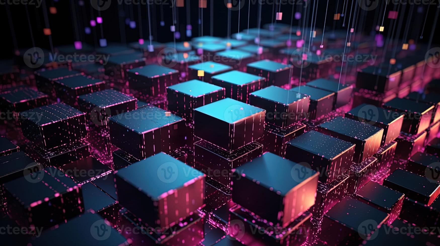 3d rendering of data storage concept. Computer generated abstract background,Digital data storage concept photo