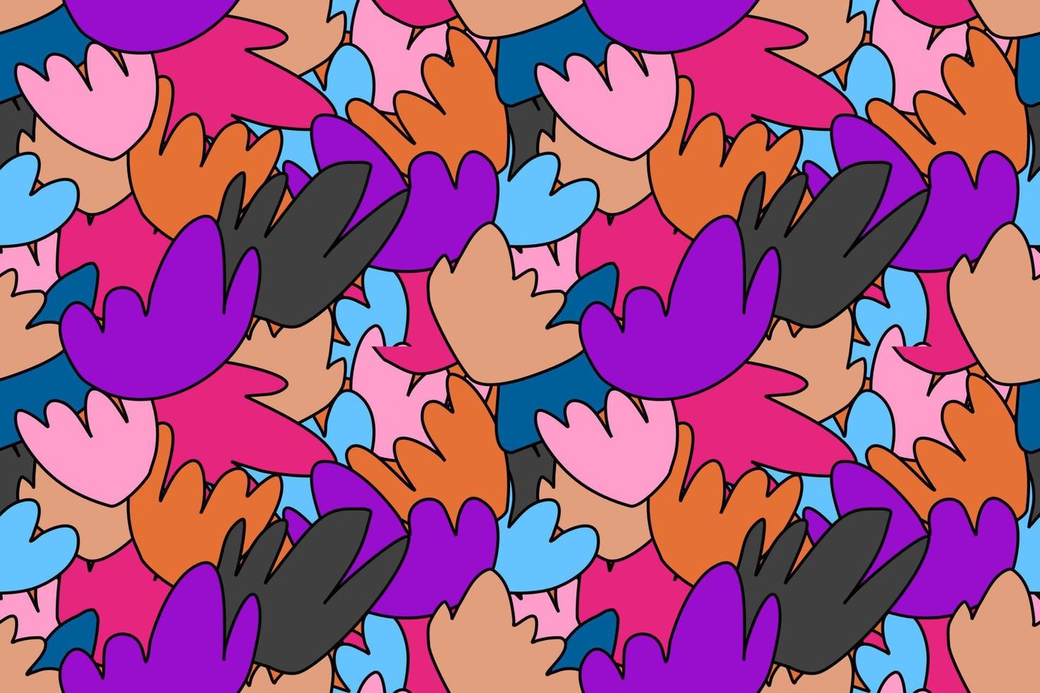 Modern retro vintage seamless pattern vector illustration design for fabric textile and interior