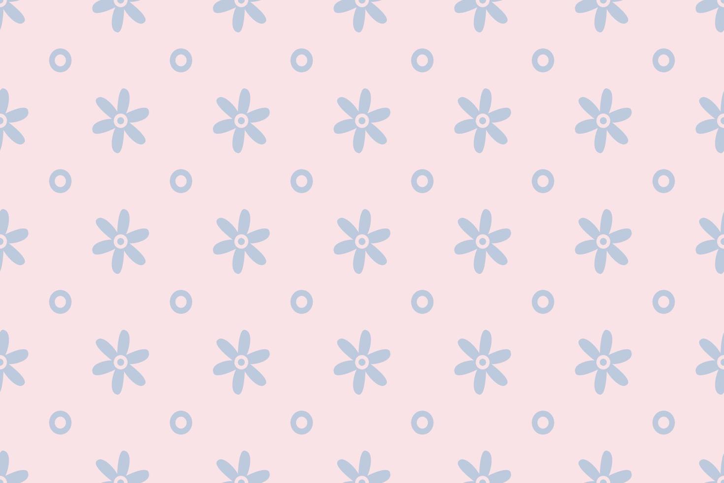 Cute pastel floral seamless pattern design hand drawing vector Illustration for textile fabric interior etc