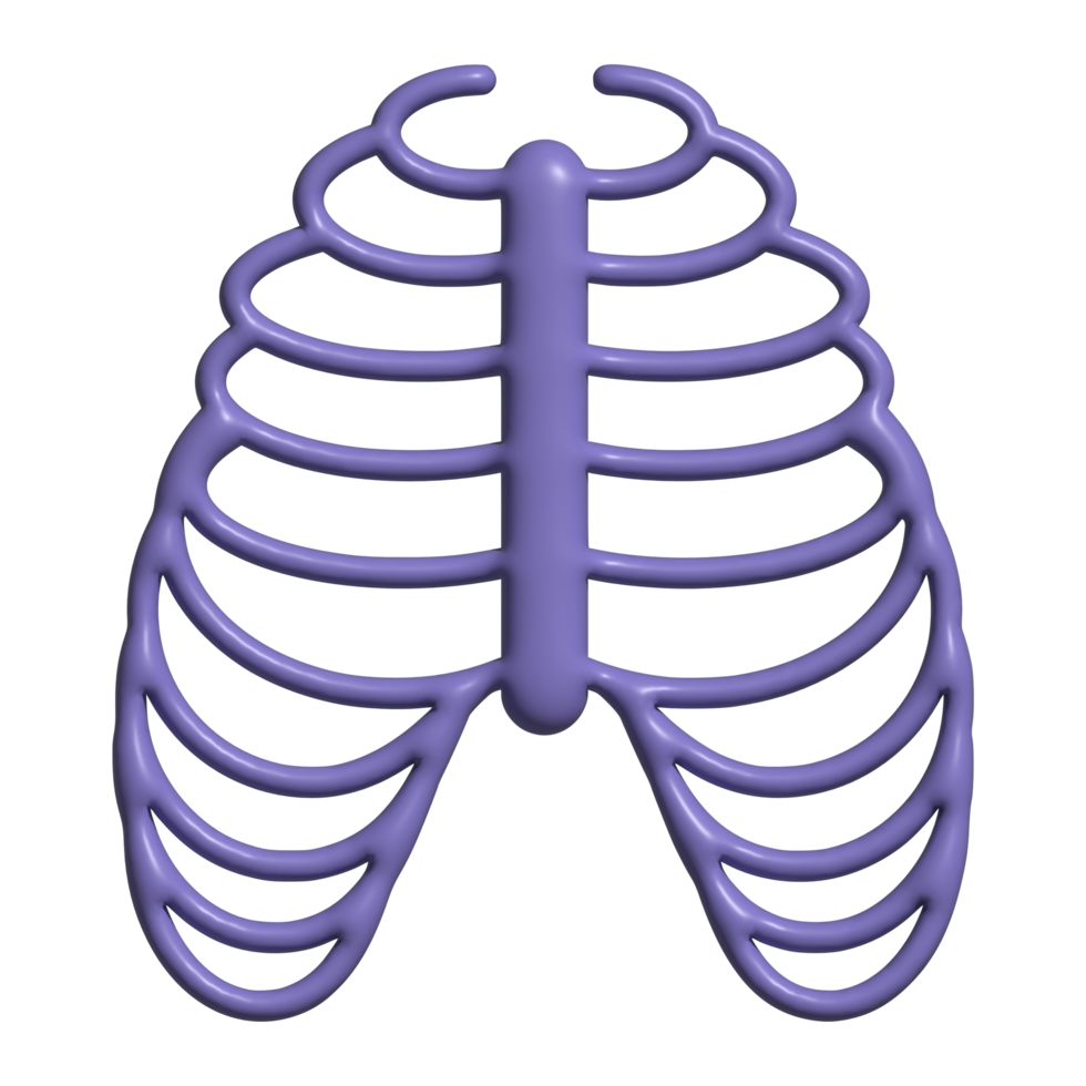 3d icon of skull bone png