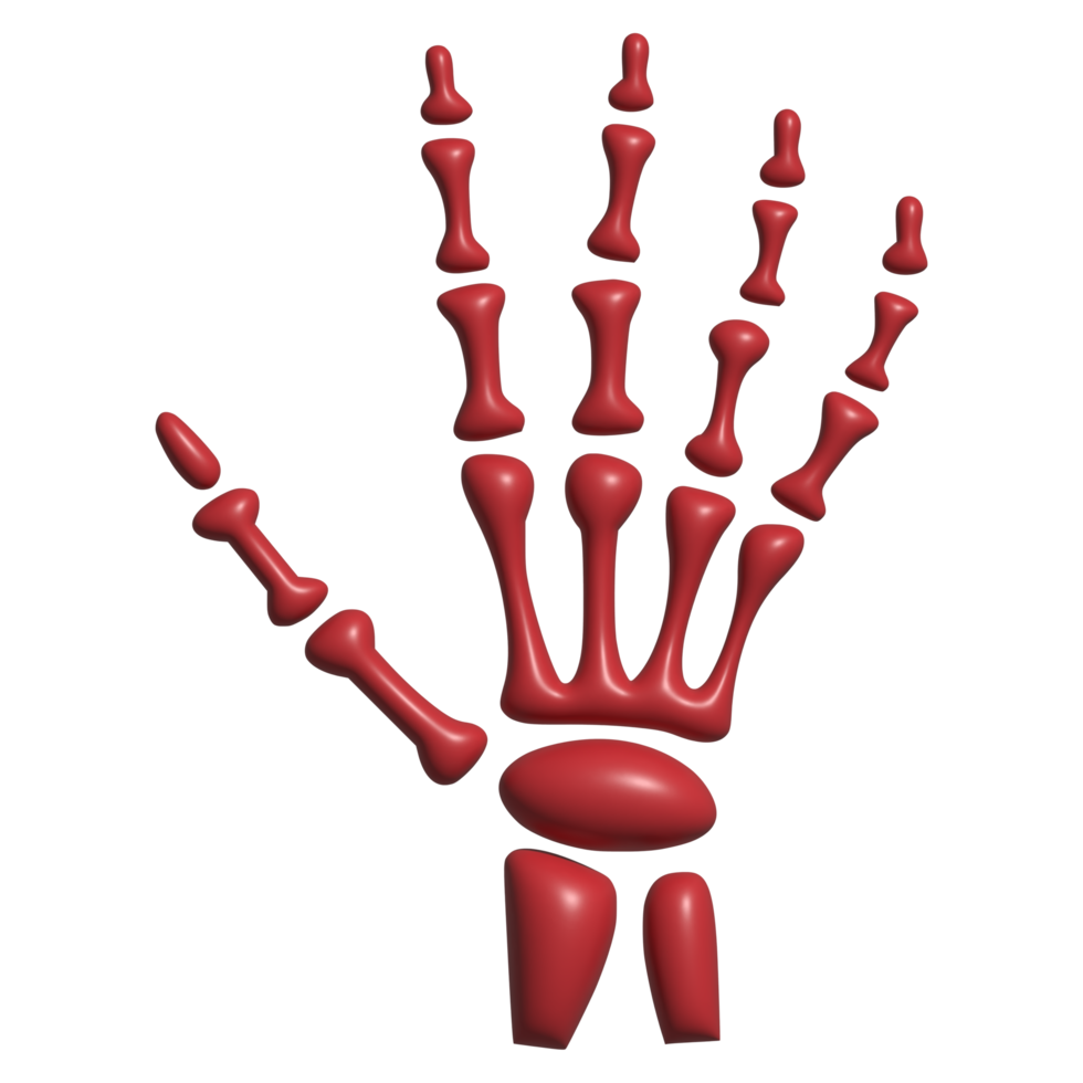 3d icon of skull bone png