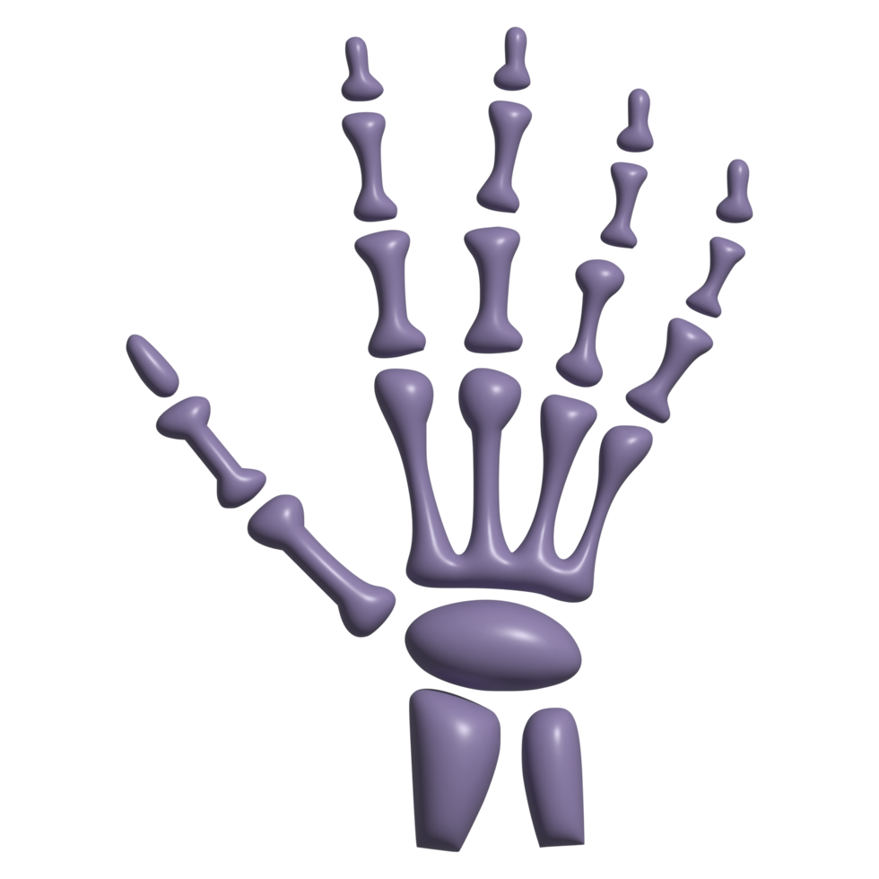 3d icon of skull bone png