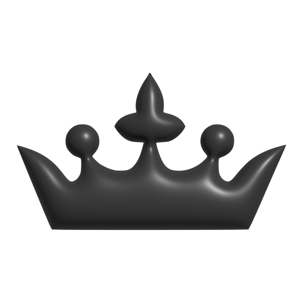 3d icon of queen crown png