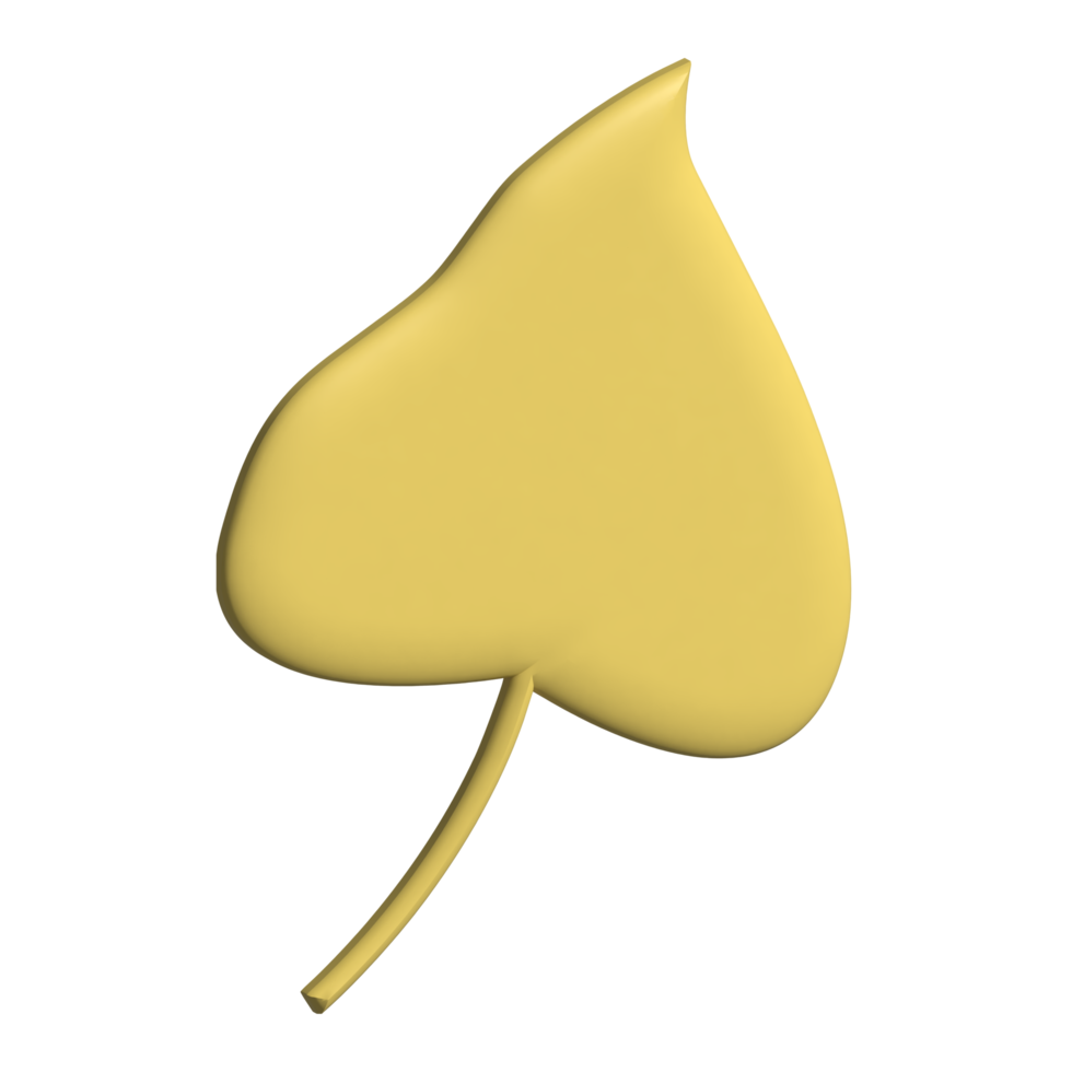 3d icon of leaf png