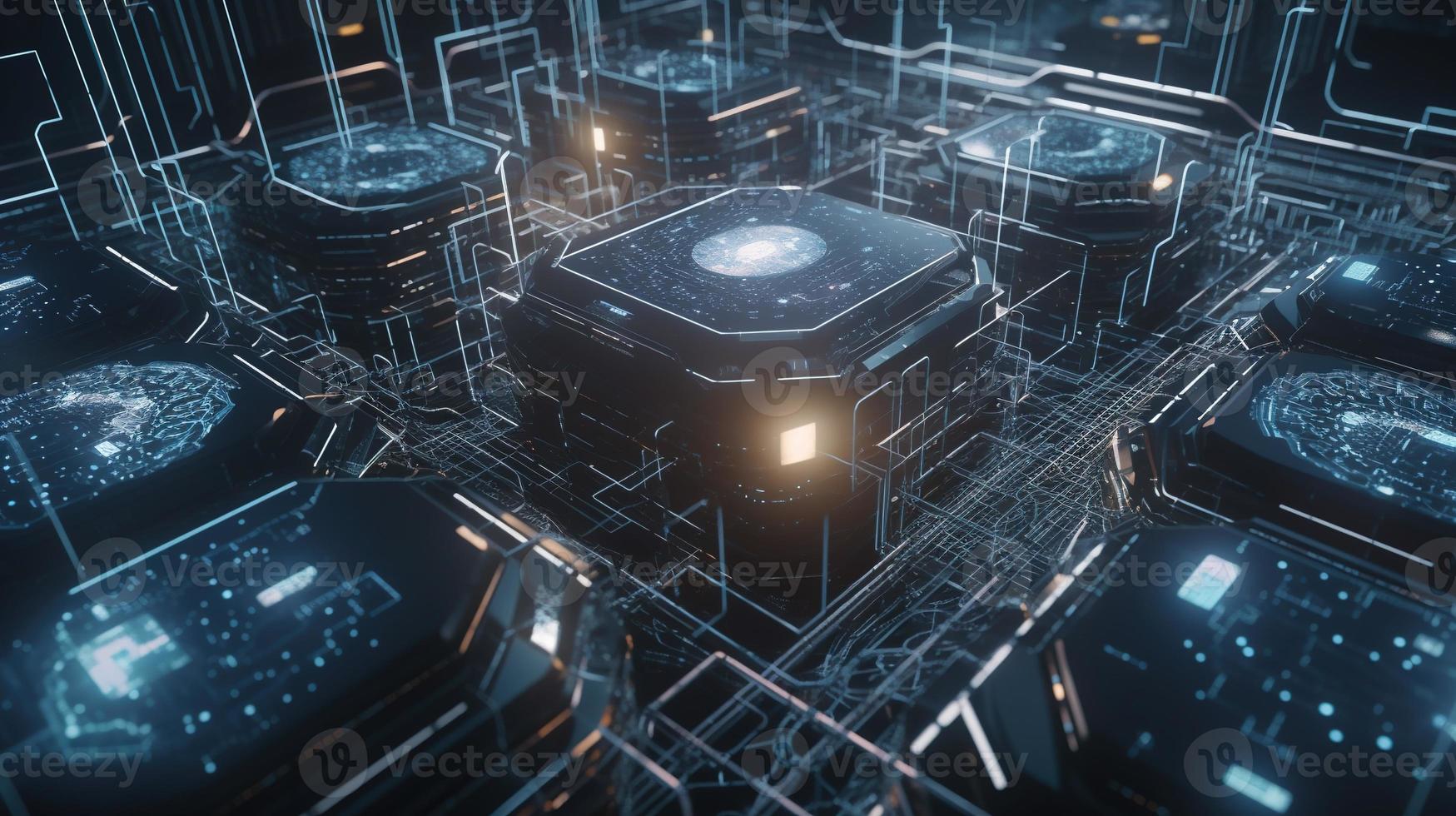 3d rendering of data storage concept. Computer generated abstract background,Digital data storage concept photo