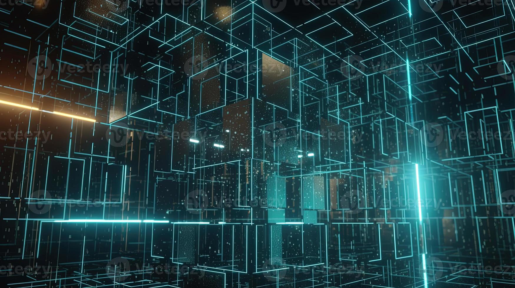 3d rendering of data storage concept. Computer generated abstract background,Digital data storage concept photo