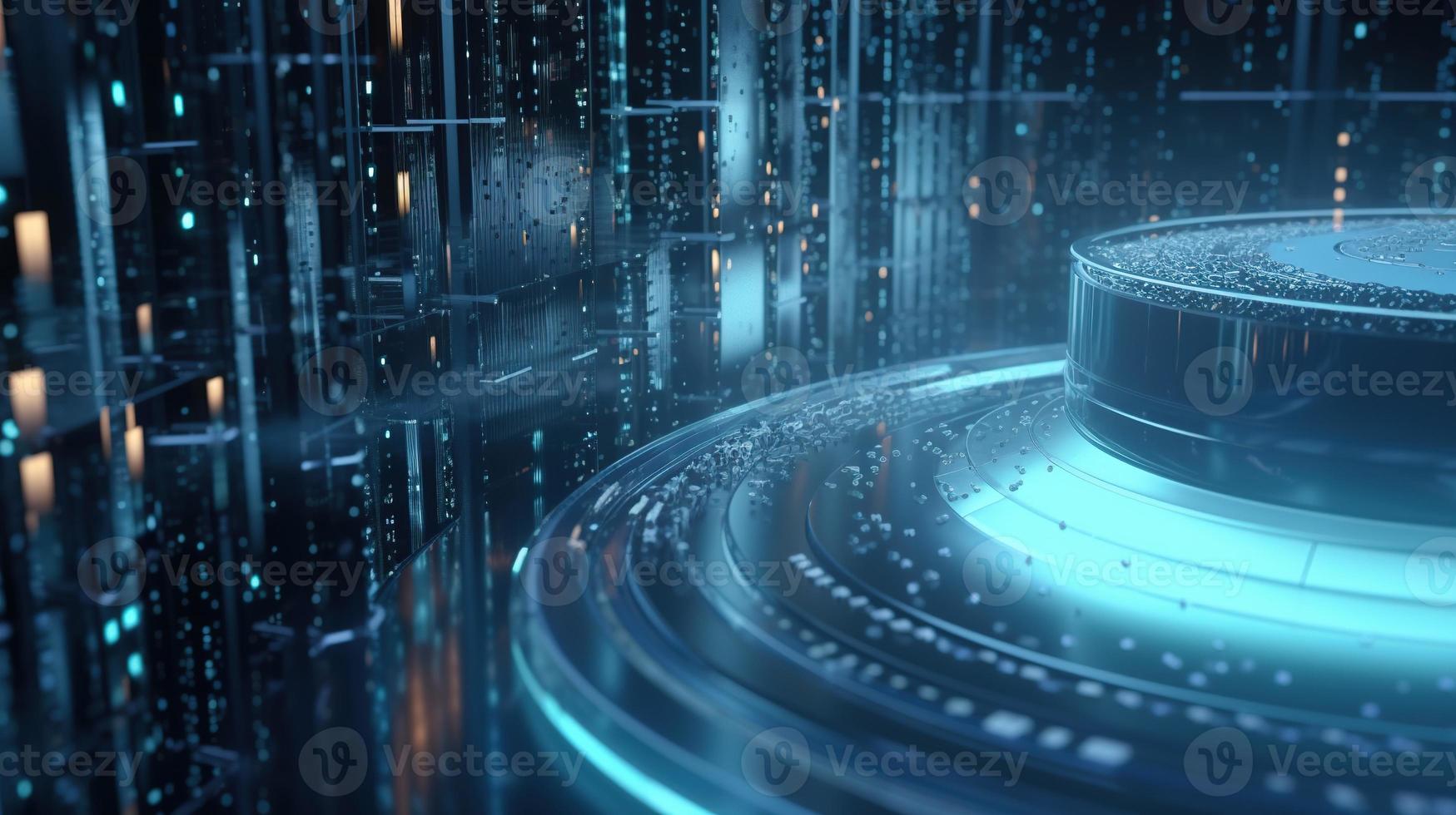 3d rendering of data storage concept. Computer generated abstract background,Digital data storage concept photo