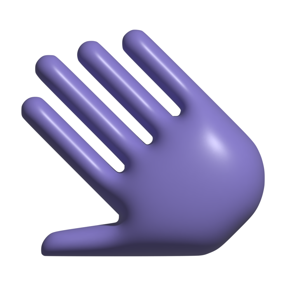 3d Symbol von Hand png