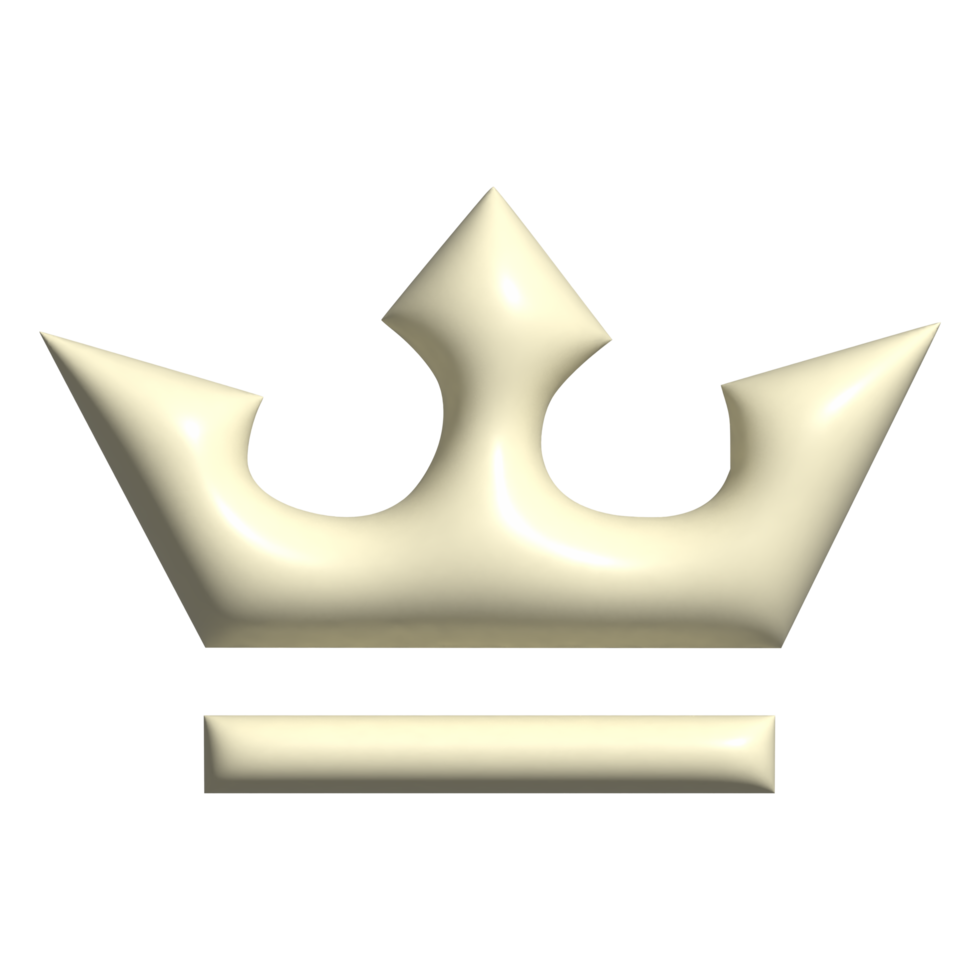 3d icon of crown png