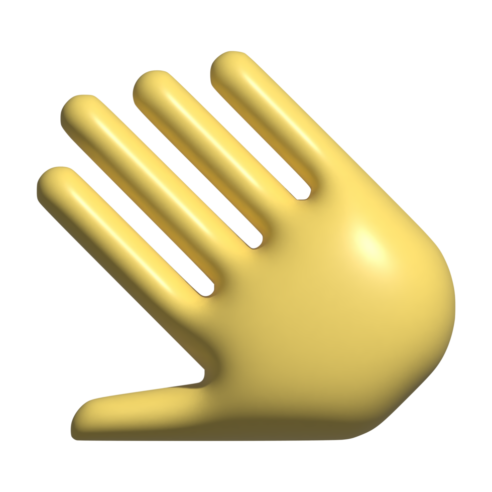 3d icoon van hand- png