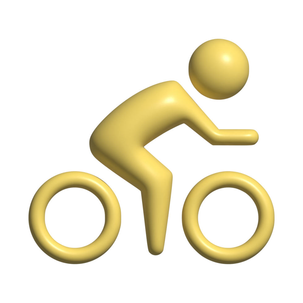 3d icône de vélo png