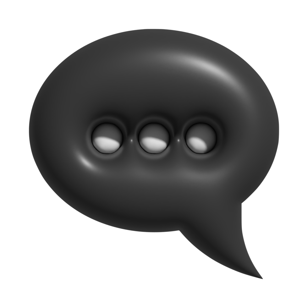 3d icon of chat png