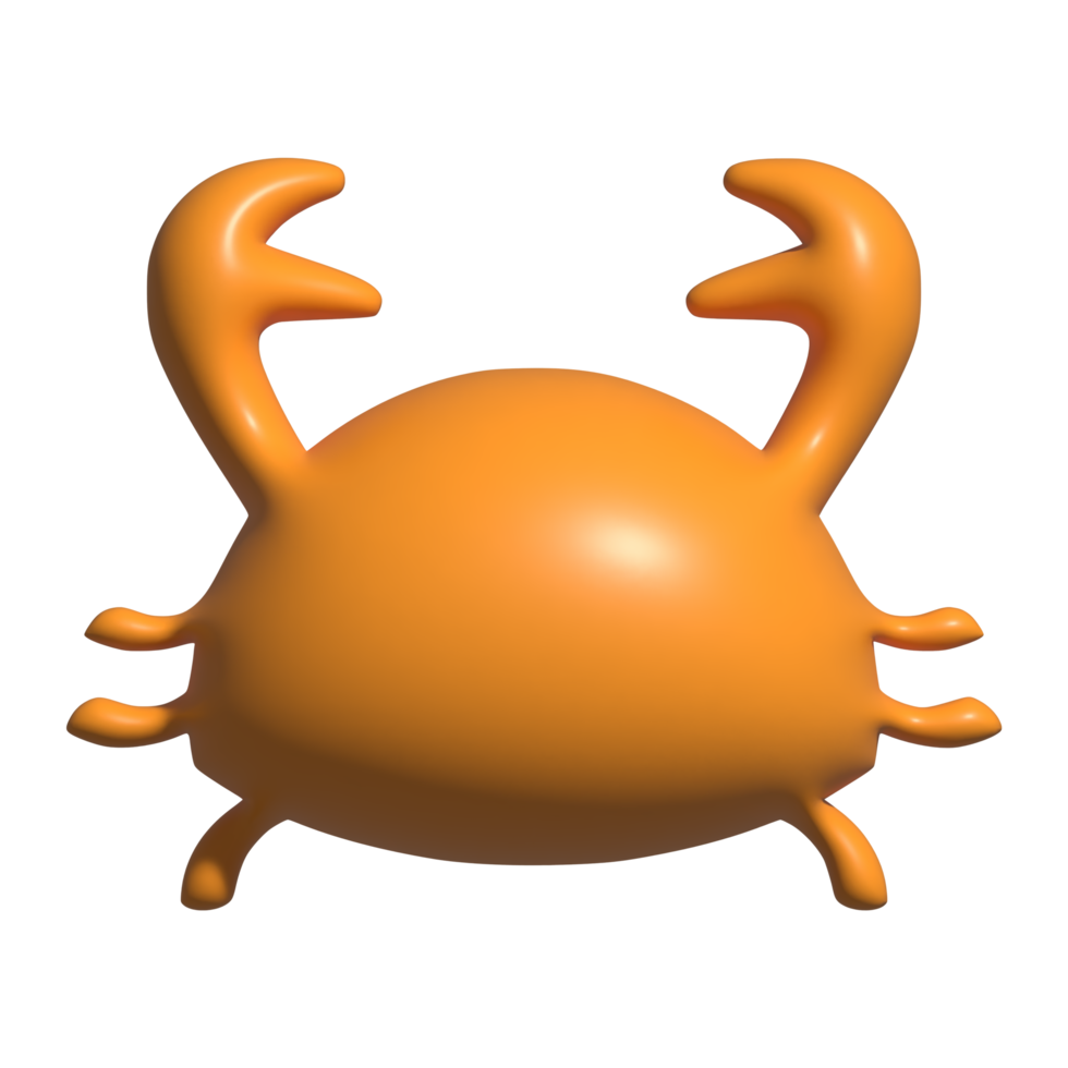 3d icon of crab png