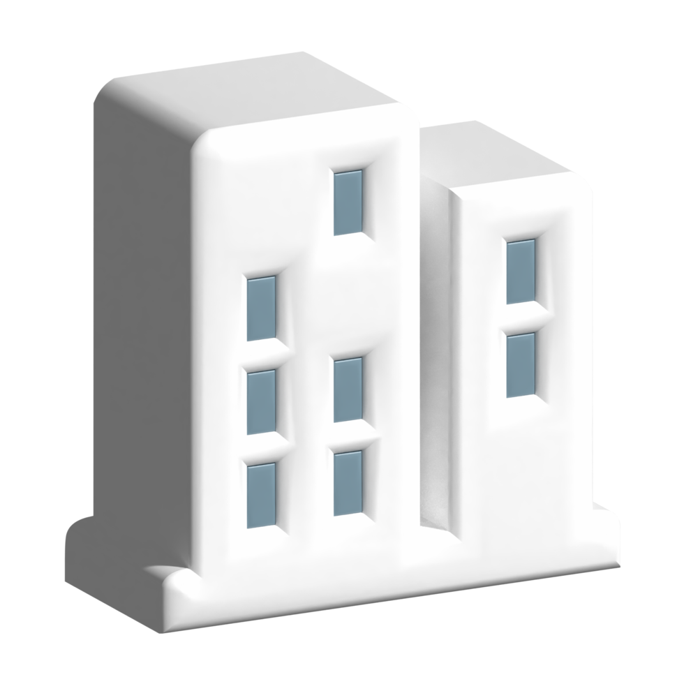 edificio 3d icono png