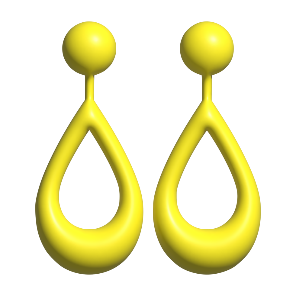 earrings 3d icon png
