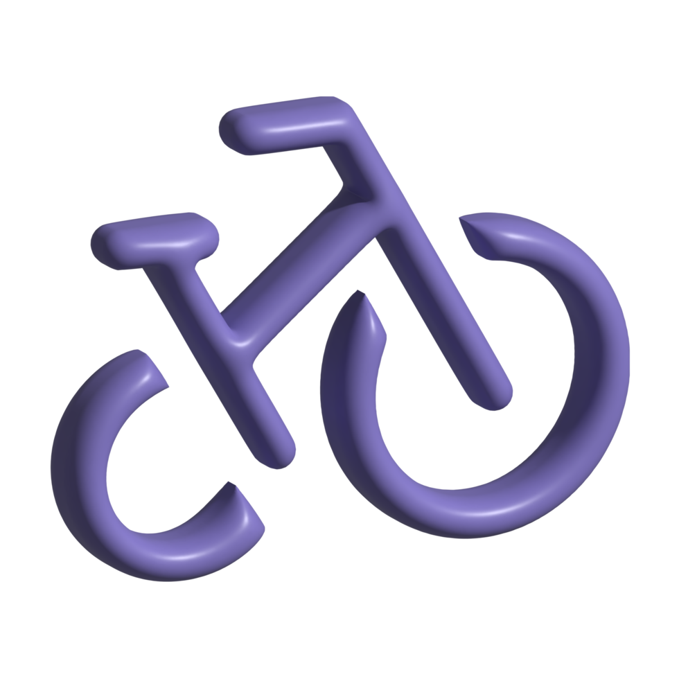 3d icon of bicycle png