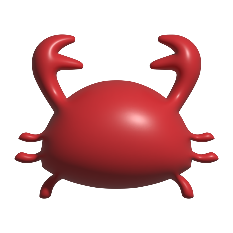 3d Symbol von Krabbe png