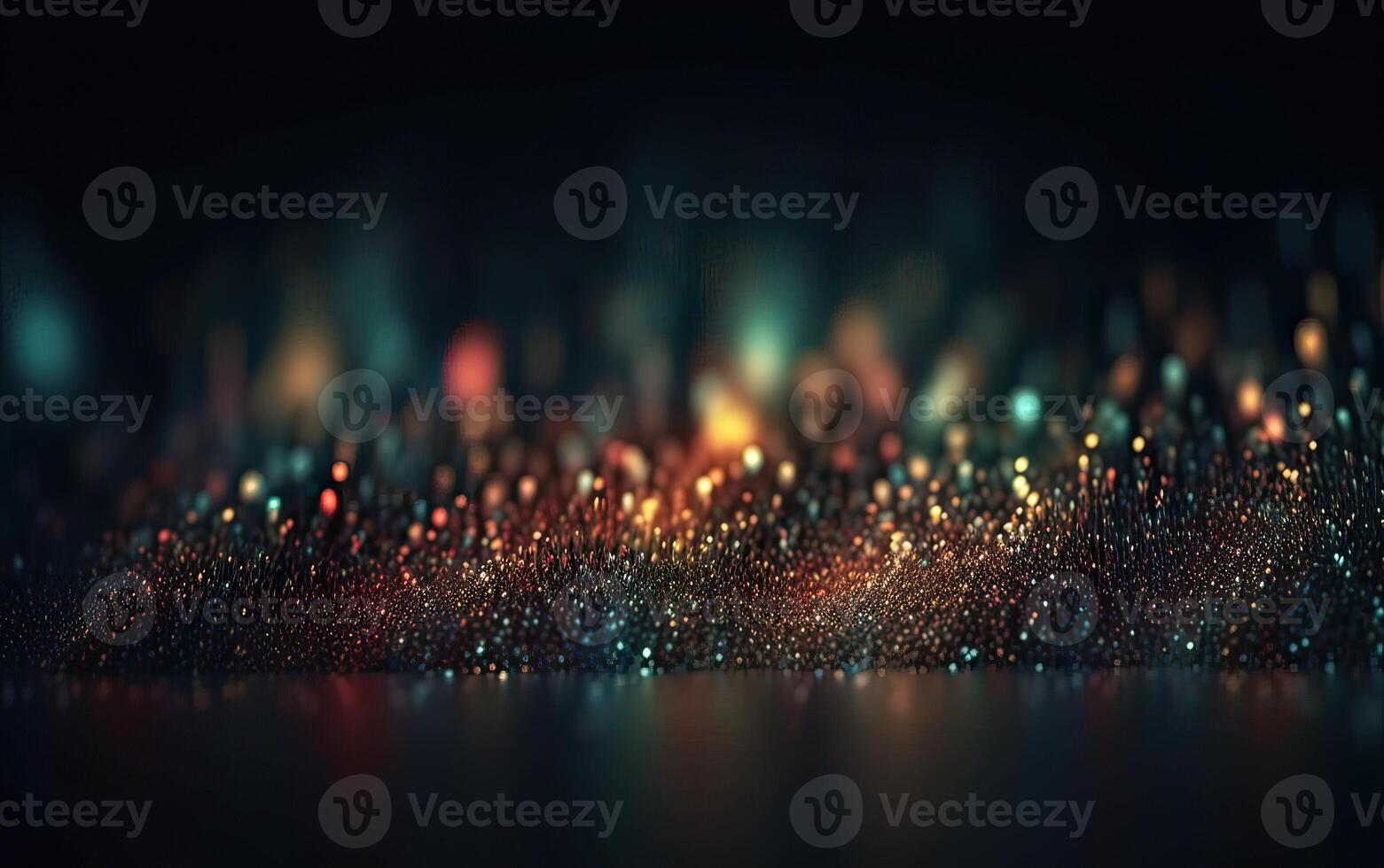 glittering shine bulbs lights background blur of Christmas wallpaper decorations concept.holiday festival backdrop sparkle circle lit celebrations display. . photo