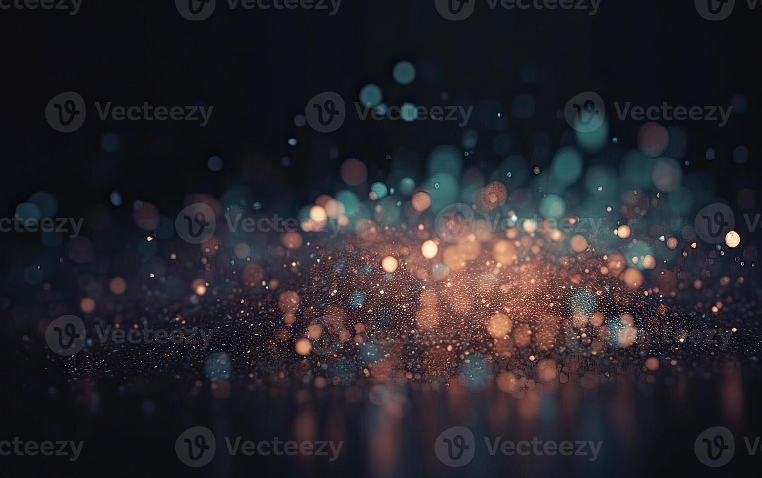 glittering shine bulbs lights background blur of Christmas wallpaper decorations concept.holiday festival backdrop sparkle circle lit celebrations display. . photo