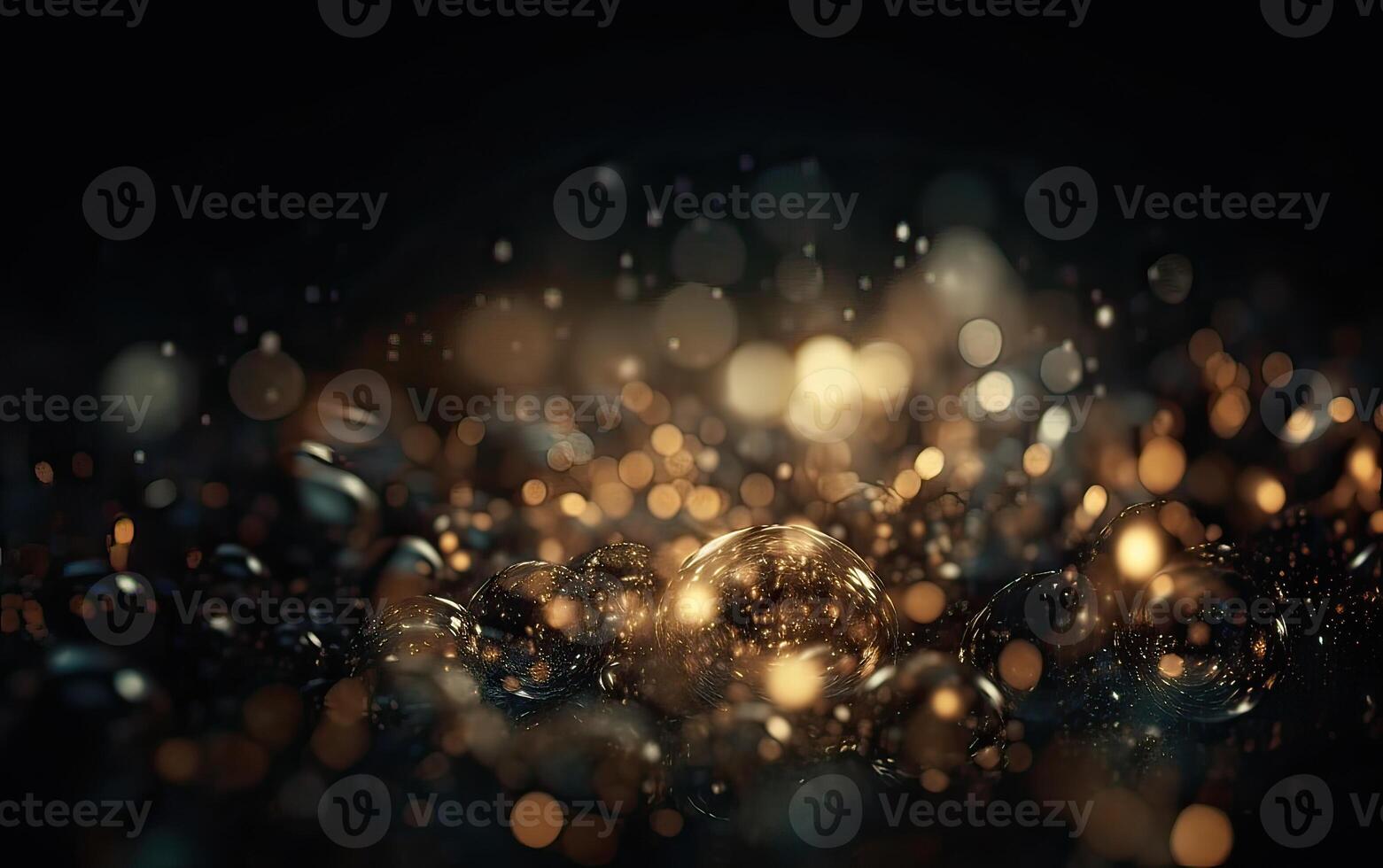 glittering shine bulbs lights background blur of Christmas wallpaper decorations concept.holiday festival backdrop sparkle circle lit celebrations display. . photo