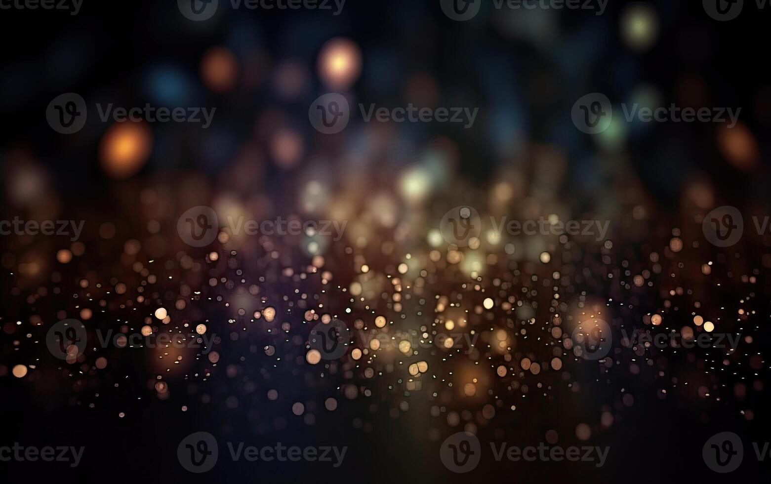 glittering shine bulbs lights background blur of Christmas wallpaper decorations concept.holiday festival backdrop sparkle circle lit celebrations display. . photo