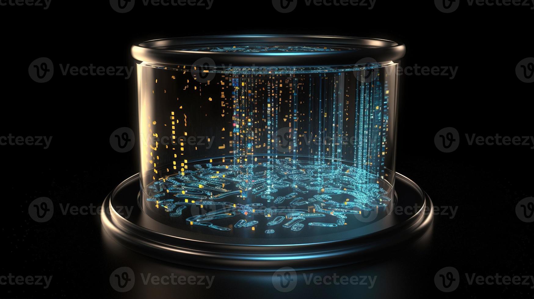 3d rendering of data storage concept. Computer generated abstract background,Digital data storage concept photo