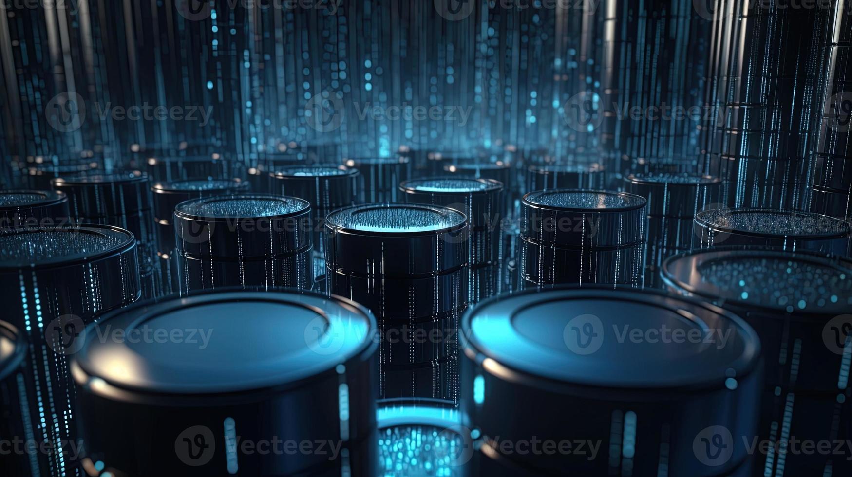 3d rendering of data storage concept. Computer generated abstract background,Digital data storage concept photo