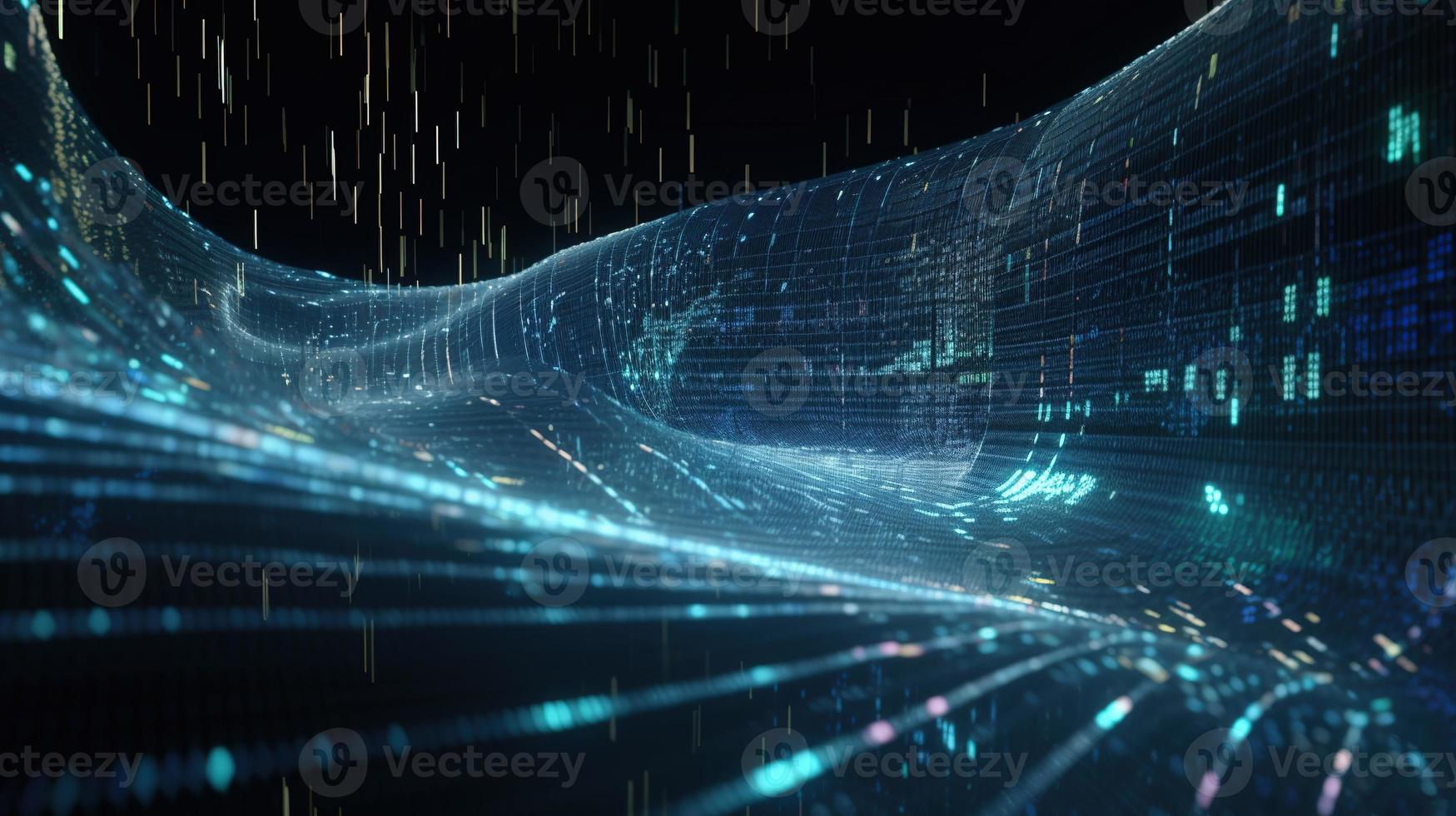 3d rendering of data storage concept. Computer generated abstract background,Digital data storage concept photo