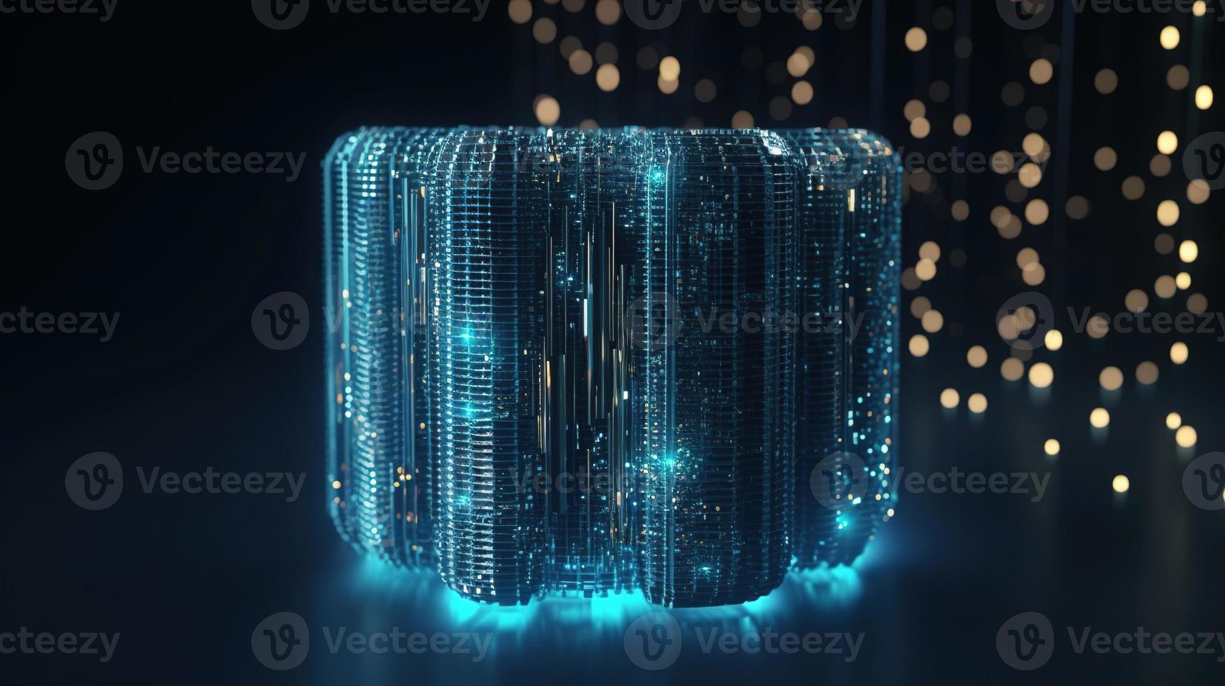 3d rendering of data storage concept. Computer generated abstract background,Digital data storage concept photo