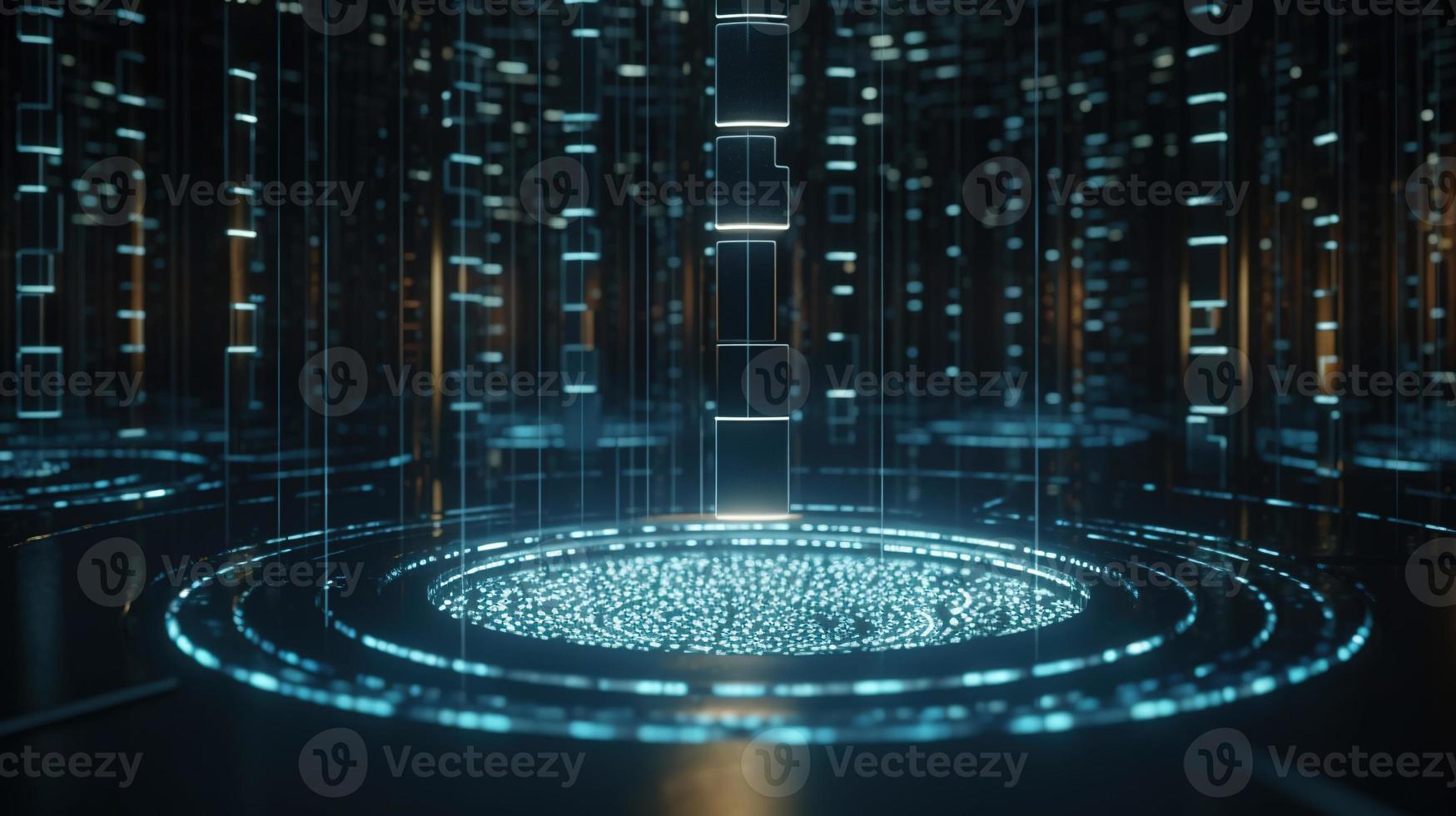 3d rendering of data storage concept. Computer generated abstract background,Digital data storage concept photo
