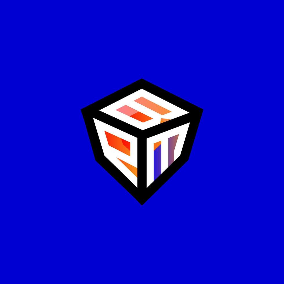 BPM letter logo creative design with vector graphic, BPM simple and modern logo.