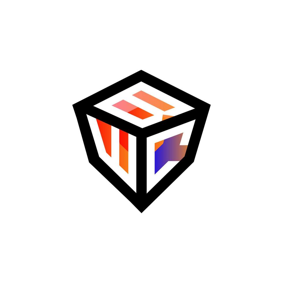 Diseño creativo del logotipo de la letra bwc con gráfico vectorial, logotipo simple y moderno de bwc. vector